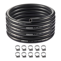 EVIL ENERGY front view of 20ft fuel hose showing packaging and label, clear identification benefit