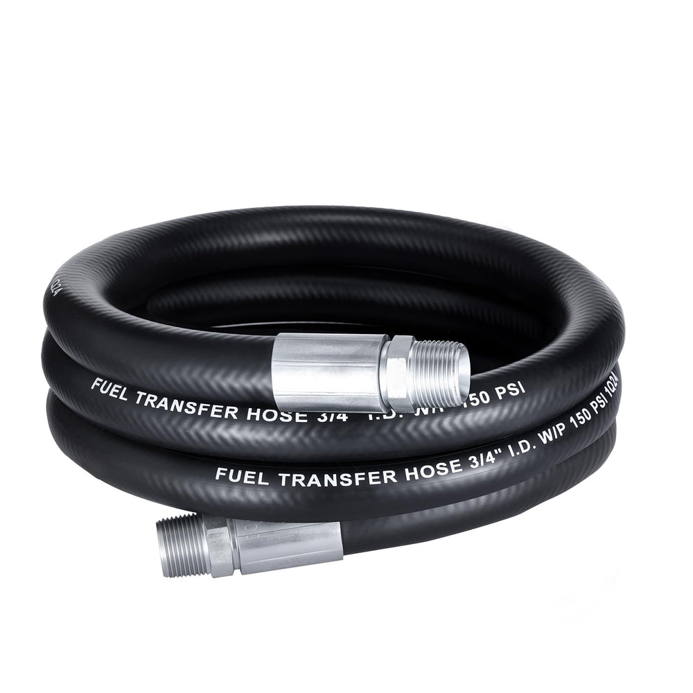EVIL ENERGY front view of 10ft fuel hose showing length and outer cover durability