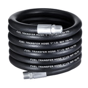 EVIL ENERGY front view of 20ft fuel transfer hose showing coiled length and rugged outer cover for dependable refueling