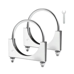 EVIL ENERGY front view of 4-inch U-bolt clamp showing durable design and fit