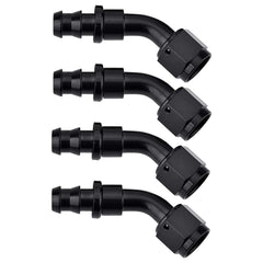 EVIL ENERGY front view of 45° fitting showing compact profile and durable finish