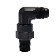 EVIL ENERGY front view of 6AN to 1/4" NPT swivel fitting showing compact design and durability