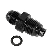 EVIL ENERGY adapter front view showing 6AN and M16x1.5 ends, ensures correct fitting