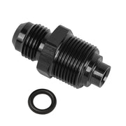 EVIL ENERGY adapter front view showing 6AN flare and M18x1.5 threads for easy identification and fit