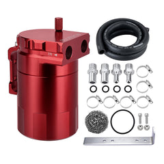 EVIL ENERGY front view aluminum catch can showing compact design and durability