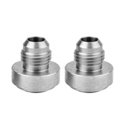 EVIL ENERGY front view weld-on bung showing overall shape and finish, for durable AN ports