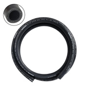 EVIL ENERGY front view of black heater hose showing full length and label, durable replacement offered