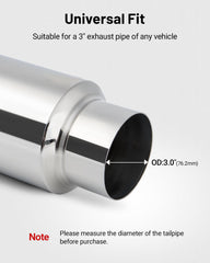 EVIL ENERGY muffler side profile installed on truck improves sound