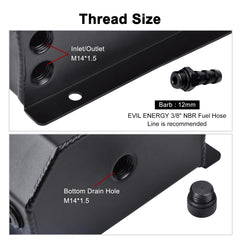 EVIL ENERGY visible level hose showing coolant level at a glance