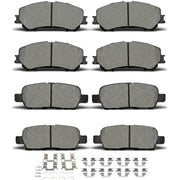 evkingauto front and rear pads front view showing full kit and fit benefit