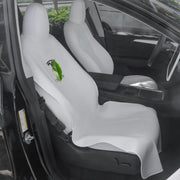 EVMODS full front seat protector fitted on Tesla Model Y preventing spills