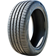 Evoluxx capricorn front profile showing tire shape and black sidewall for sporty look