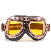 evomosa front view goggles showing vintage pilot style and clear protection