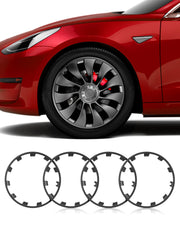 EVOOOR front view of packaged rim protectors showing complete set and gunpowder finish protection