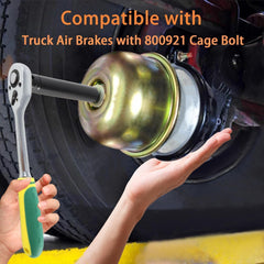 EVRBUL socket in use on truck brake chamber demonstrating practical removal benefit