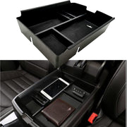 EVTIME front view of center console organizer showing clean fit and neat storage
