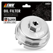 EWK front view wrench showing secure fit and reduced cap damage