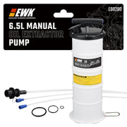 EWK front view of sealed 6.5L tank showing spill-free benefit