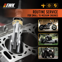 EWK flexible self-aligning shaft view demonstrating smooth concentric honing