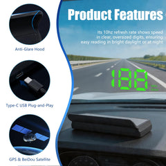 EWOJUYE projected speed on windshield keeping driver eyes on road
