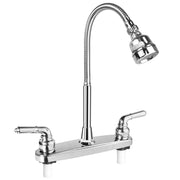 EXCELFU front view of faucet showing compact 8-inch design and easy fit