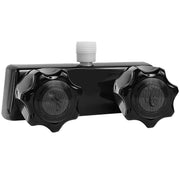 EXCELFU front view of RV shower faucet showing compact fit and easy replacement