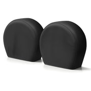 Explore Land front view of black tire cover showing fit and protection