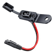 EXTRACTME front SAE connector mounted, easy external charging benefit