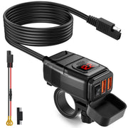 EXTRACTME front panel view showing dual USB ports and compact design for reliable charging