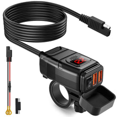 EXTRACTME front panel view showing dual USB ports and compact design for reliable charging