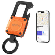 ExtreLife keychain front packaging showing orange tracker and benefits