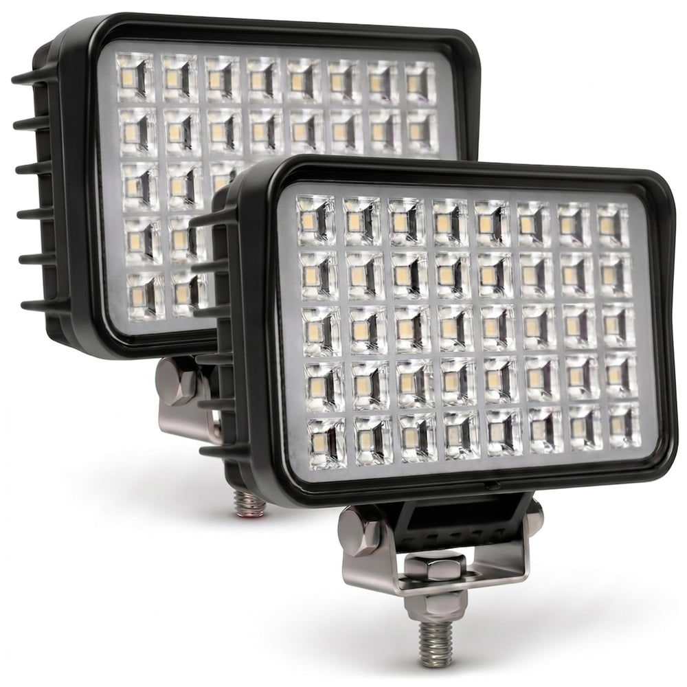 EXZEIT 6-inch front view showing full LED face and balanced flood benefit
