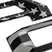EyeCatcher front view of PRO Series letters showing gun metal finish and bold look