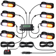 EYPINS front view of strobe light kit showing compact design and bright output