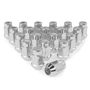 EZISOE front view chrome lug nuts showing polished finish and OEM look