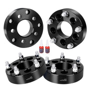 EZISOE front view of four assembled adapters showing bolt pattern and finish for easier wheel swaps