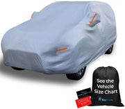 EzyShade front view packaging showing cover and fit benefits
