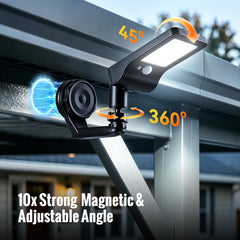 FabStyl extended solar arm closeup improves sun exposure under awnings