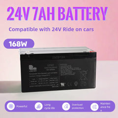 FACJOYMOOU battery next to ruler showing 7×4×3.72 inch size for accurate fit