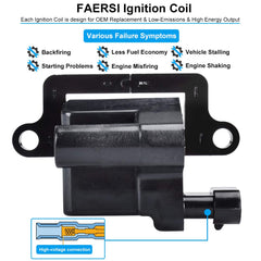 FAERSI coil pack connector detail demonstrating secure OEM-style electrical connection