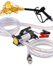 FAITIO pump front view showing nozzle and quick setup benefit