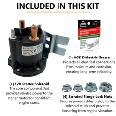 FalconSupply hardware kit with flange nuts and dielectric grease for secure installation