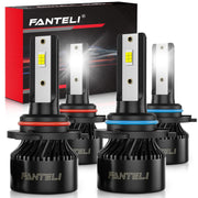 FANTELI front packaging showing 9005/9006 bulbs and pack benefits