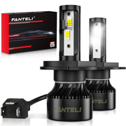 FANTELI front view pack of 2 bulbs showing plug-and-play fit for quick upgrade
