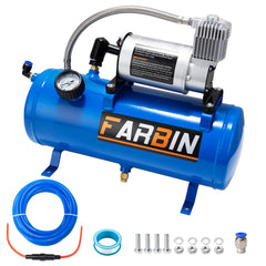 FARBIN front view showing compact 1.6gal tank and pump, built for reliable pressure