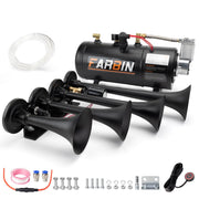 FARBIN front view of 4-trumpet horn showing powerful design and durable build
