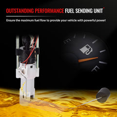 Farpida fuel sending float detail indicating accurate tank-level readings