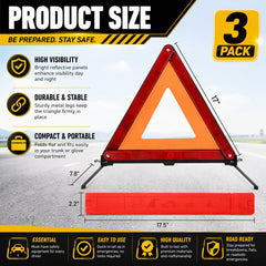 Fasmov compact folded triangle in storage box for easy stowing