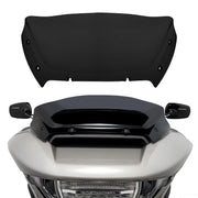 FATECIM front view installed on Road Glide showing improved wind protection