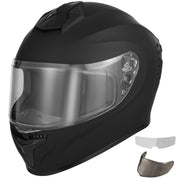 Favoto full face helmet front view showing fit and DOT compliance benefit